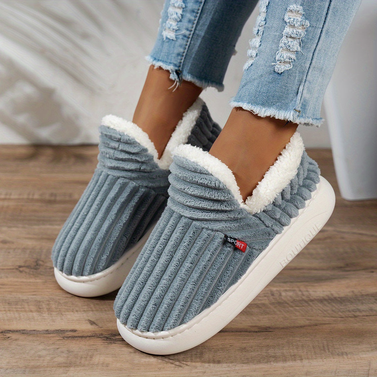 CozyStep™ | Zapatillas de casa de peluche