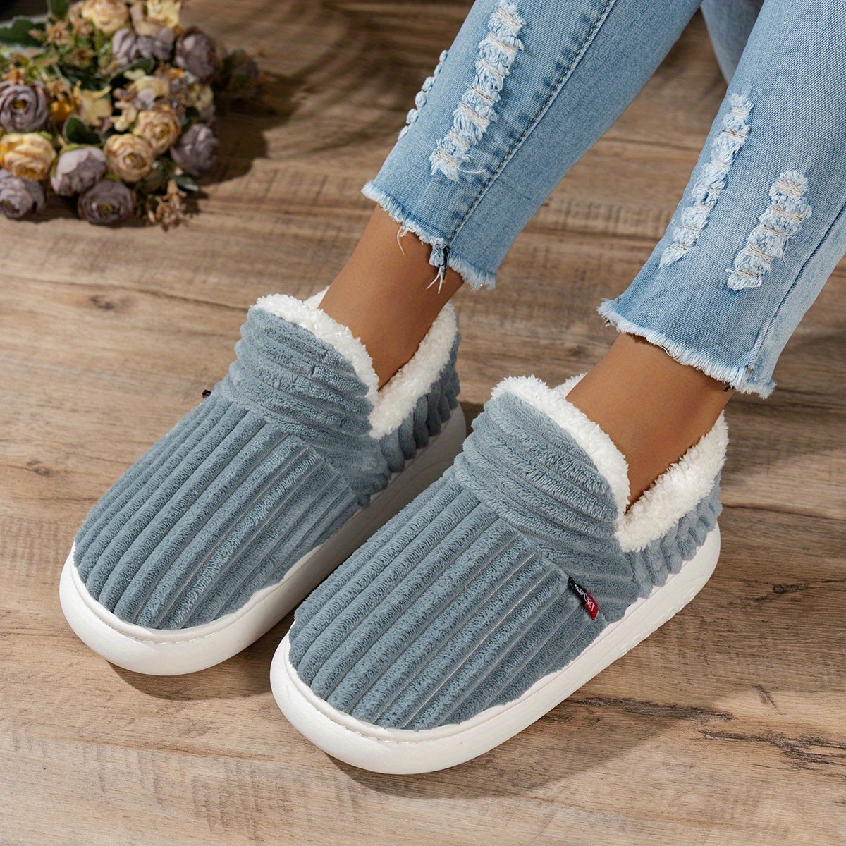 CozyStep™ | Zapatillas de casa de peluche