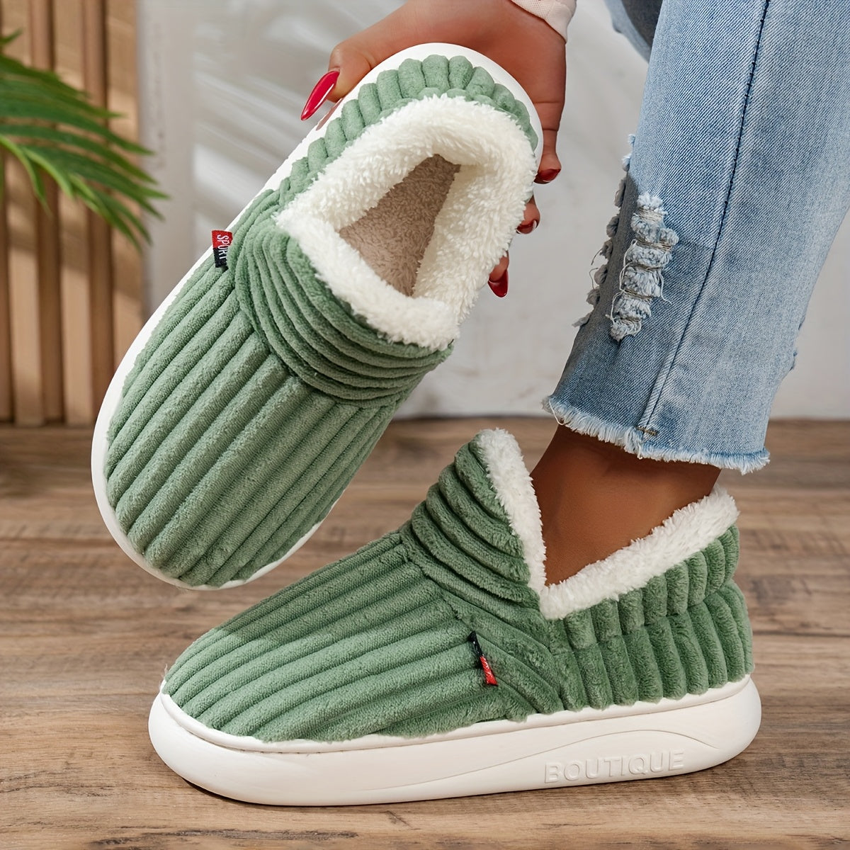 CozyStep™ | Zapatillas de casa de peluche