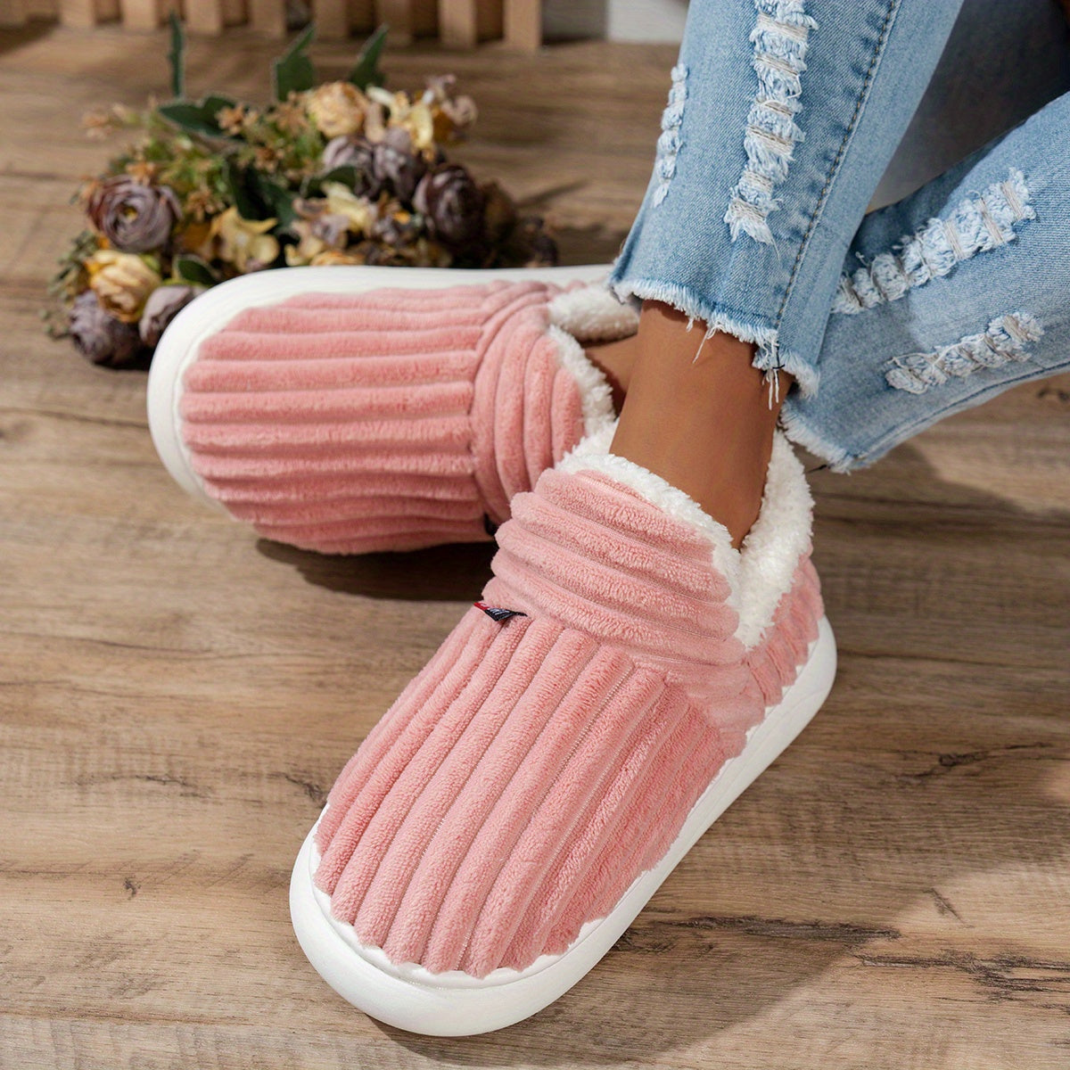 CozyStep™ | Zapatillas de casa de peluche