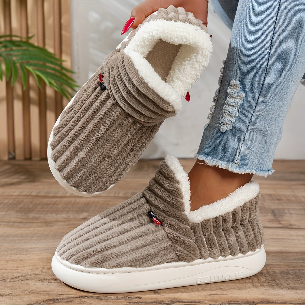 Zapatillas de casa de peluche CozyStep