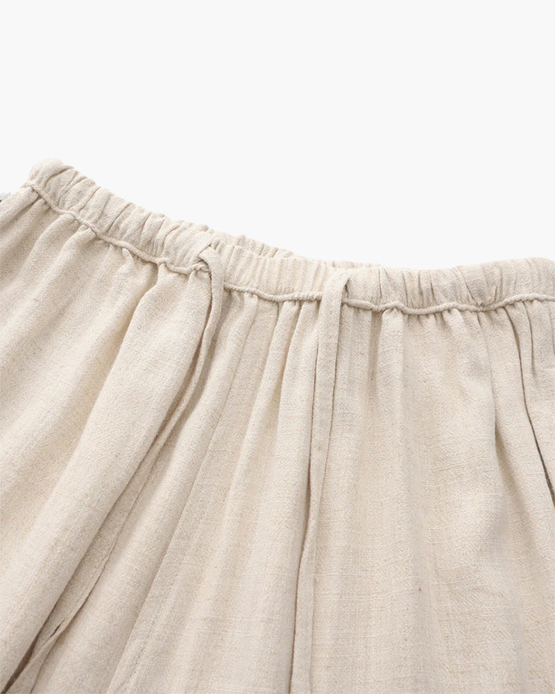 Cuenca | Pantalones de Lino con Cinturón Ajustable