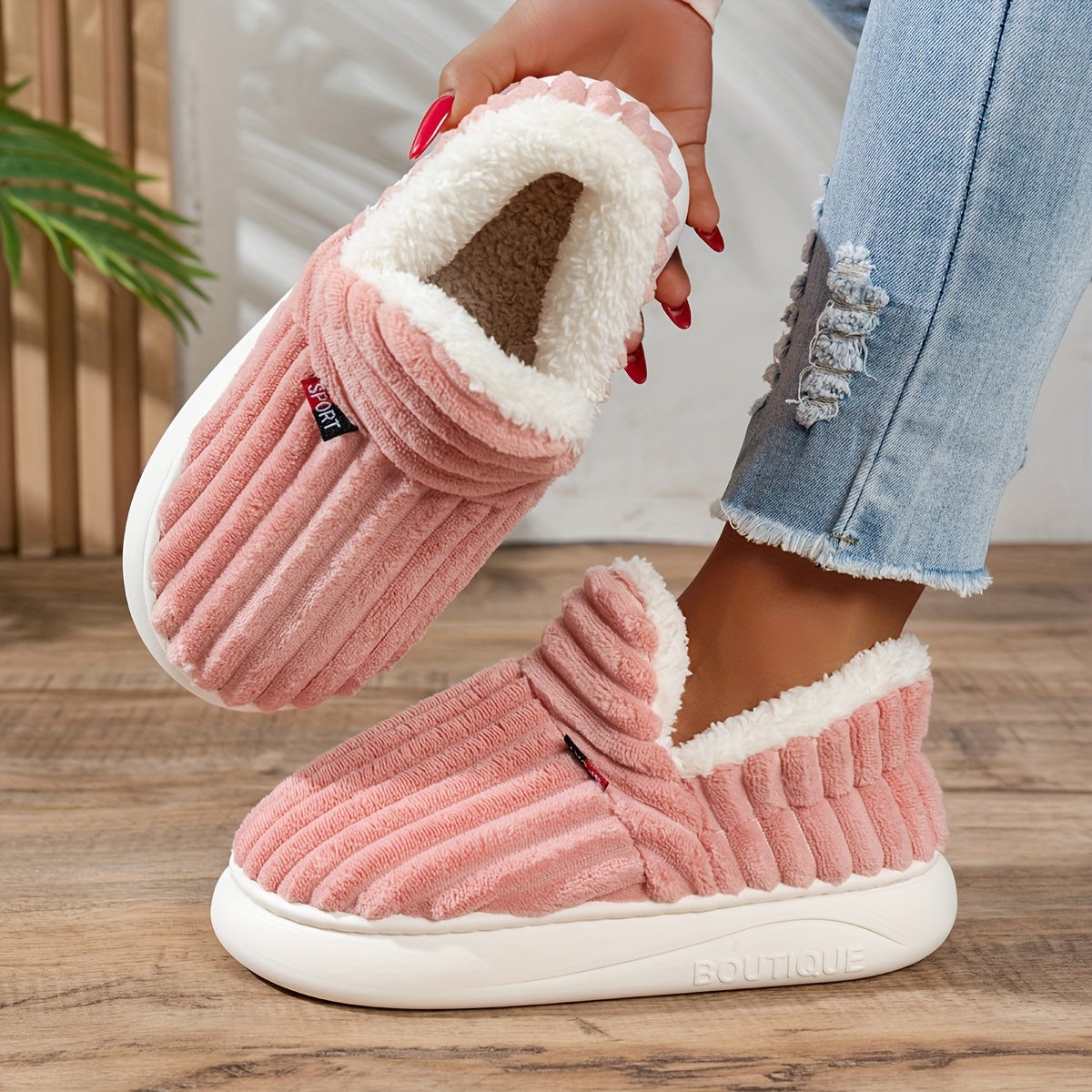 CozyStep™ | Zapatillas de casa de peluche