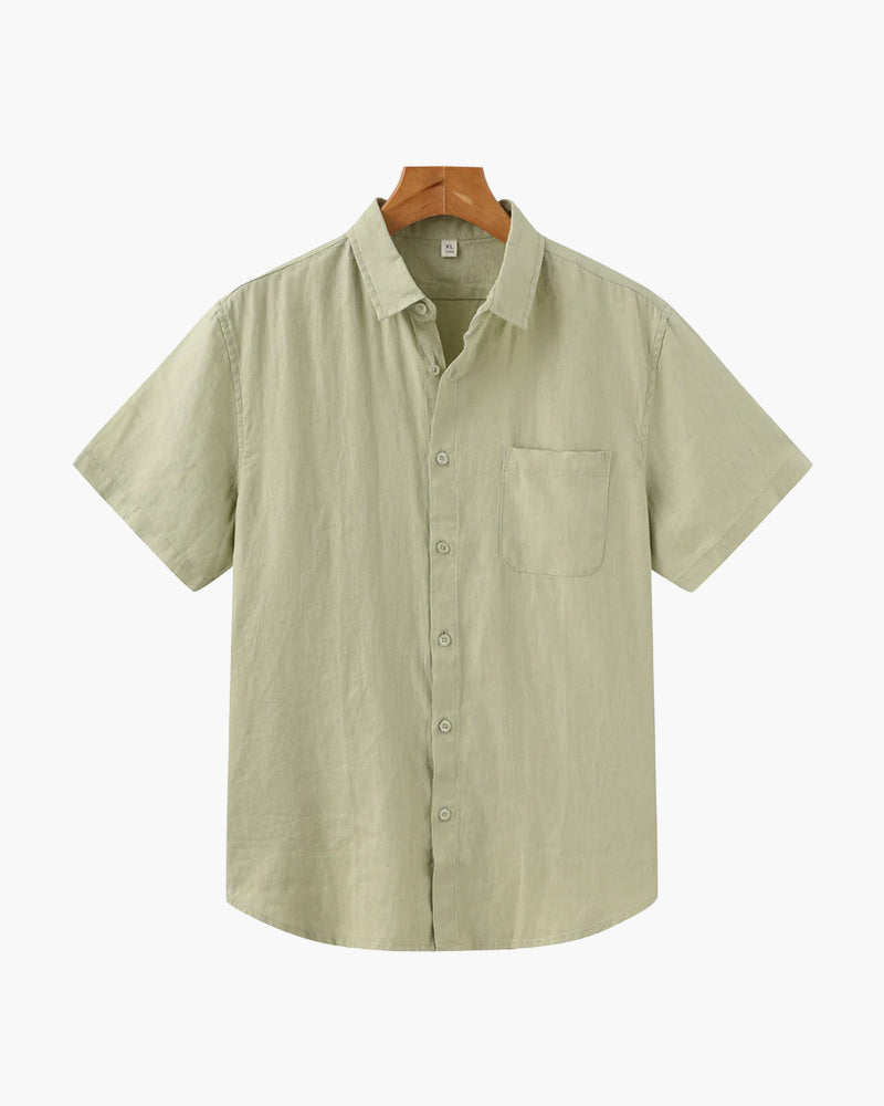Melila | Camisa de Lino de Manga Corta