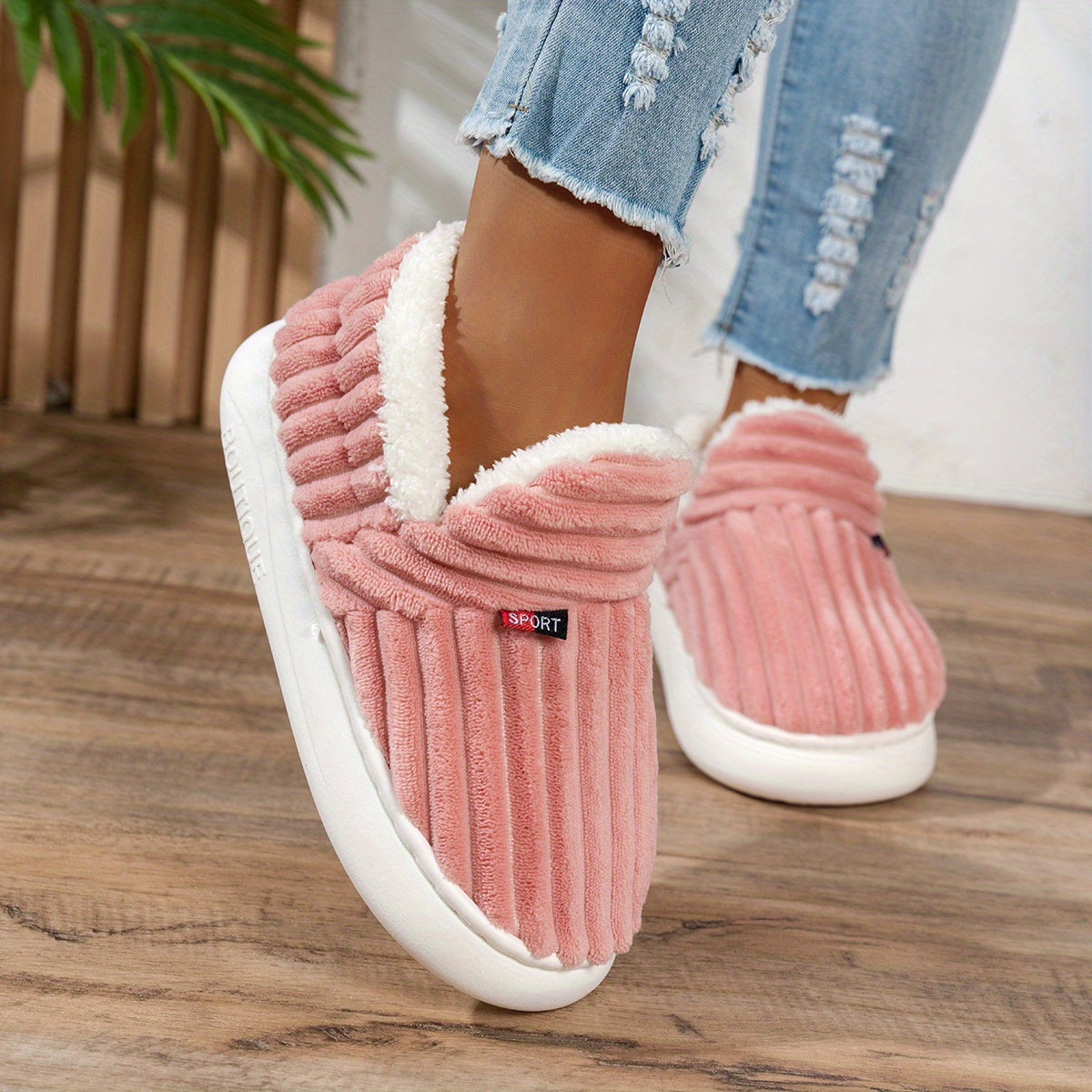 CozyStep™ | Zapatillas de casa de peluche