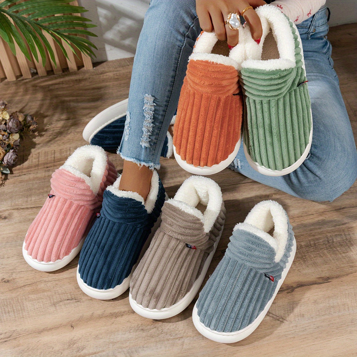 CozyStep™ | Zapatillas de casa de peluche
