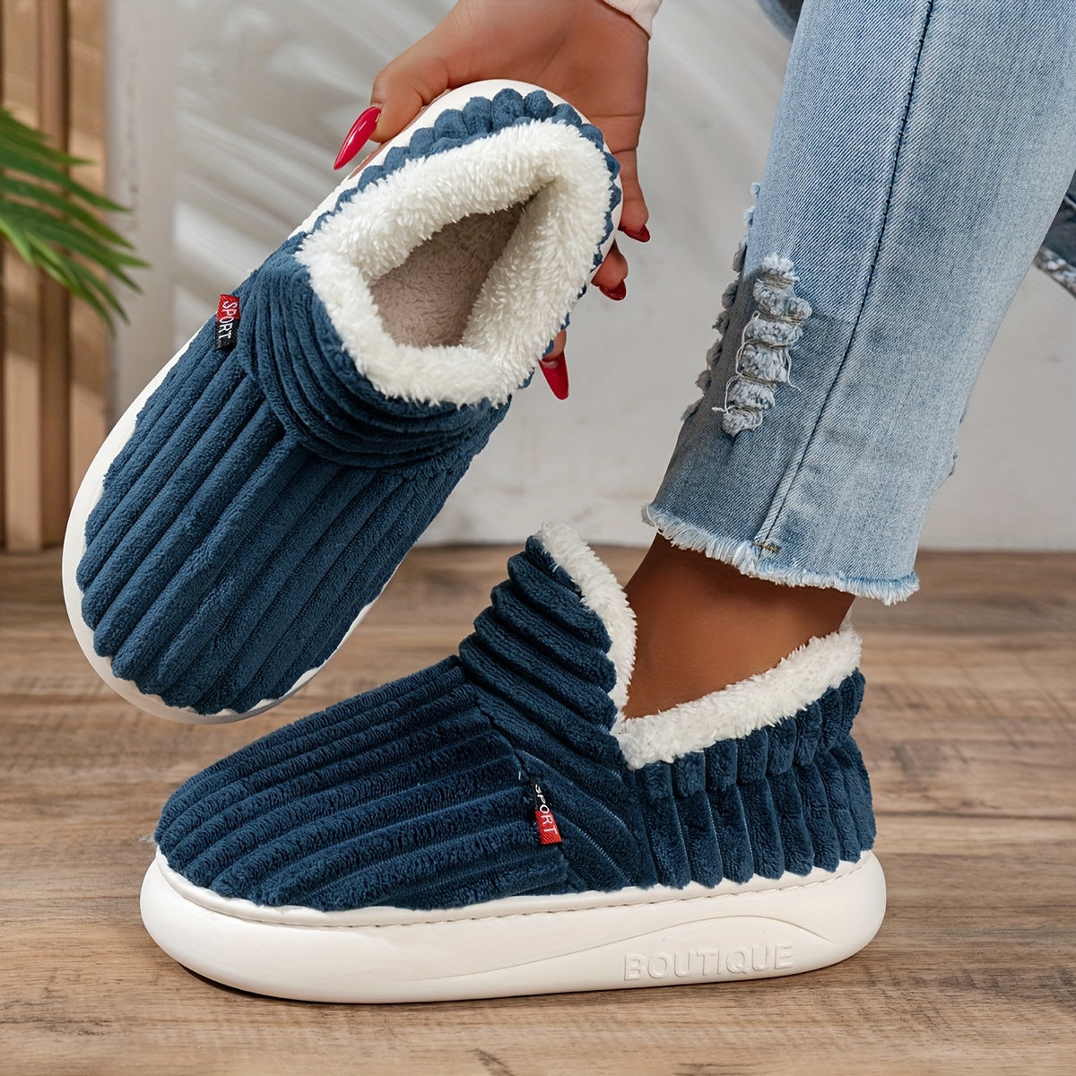 CozyStep™ | Zapatillas de casa de peluche