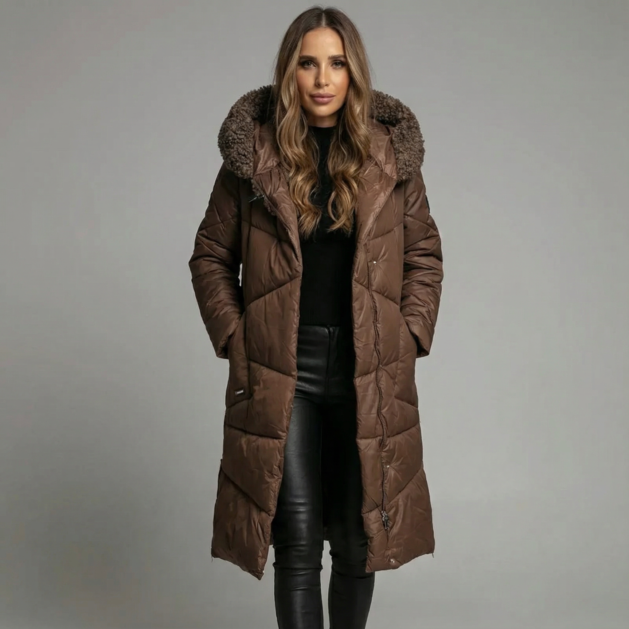 Naomi | Abrigo de Invierno Aislado de Corte Largo