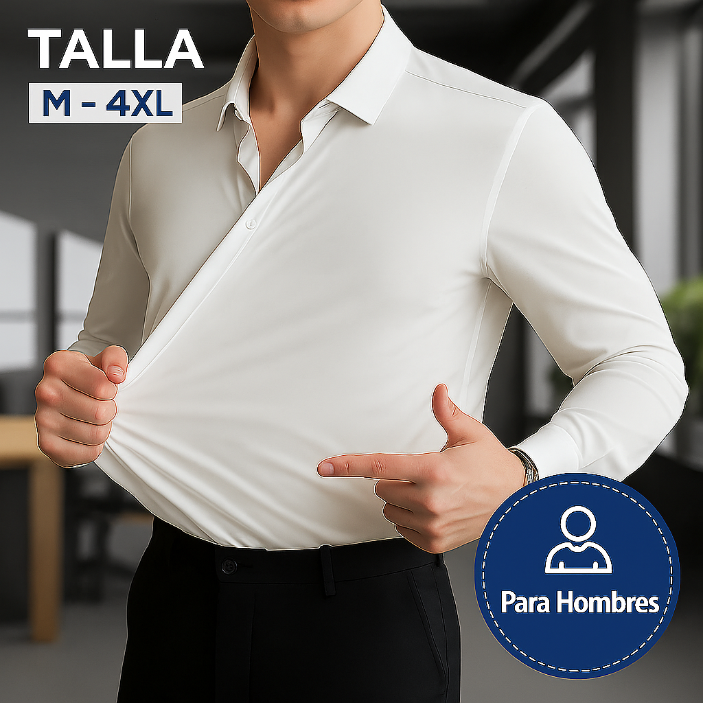 Mateo™ | Camisa elástica sin arrugas