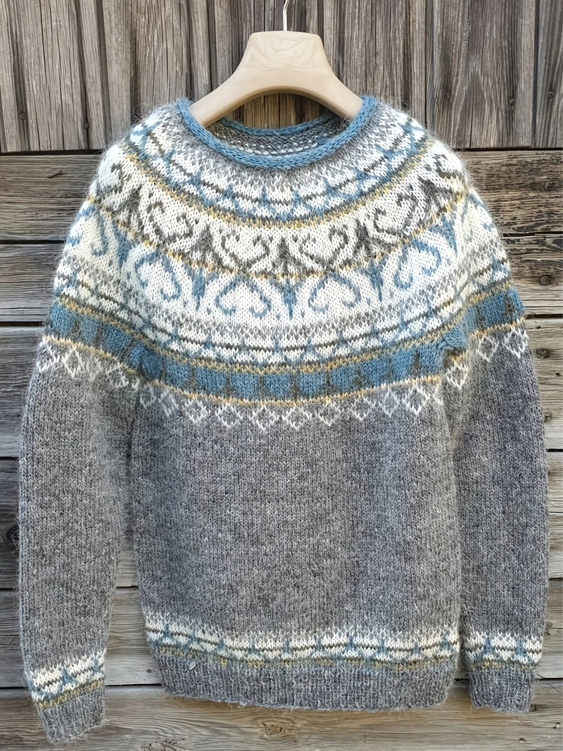 Elina | Suéter Cálido con Detalles Suaves de Invierno