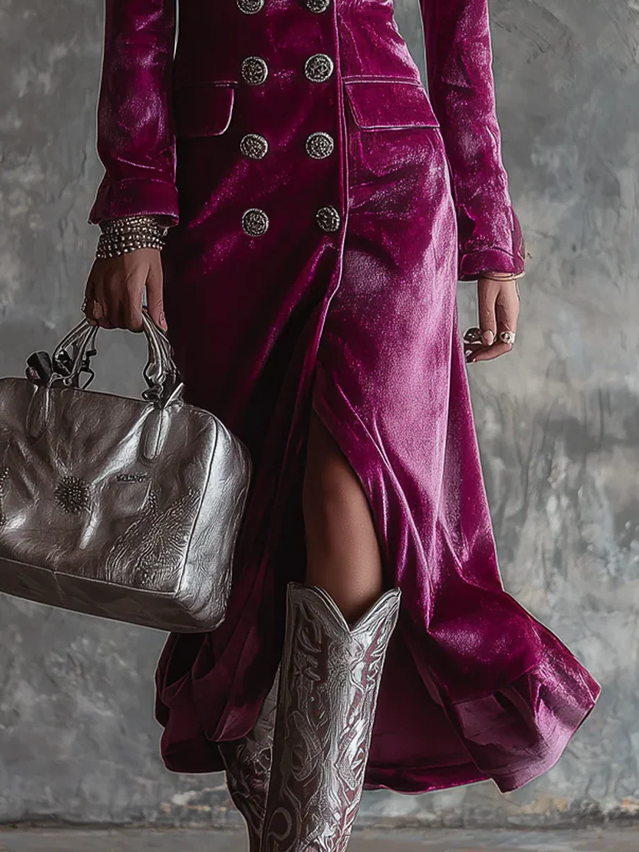 Victoria | Vestido Blazer de Terciopelo