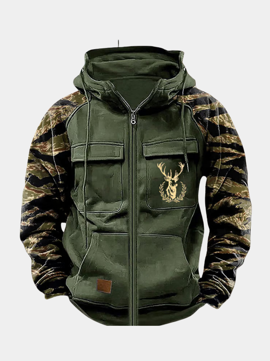 Nordrek™ | Sudadera Táctica con Capucha y Cremallera Multibolsillos