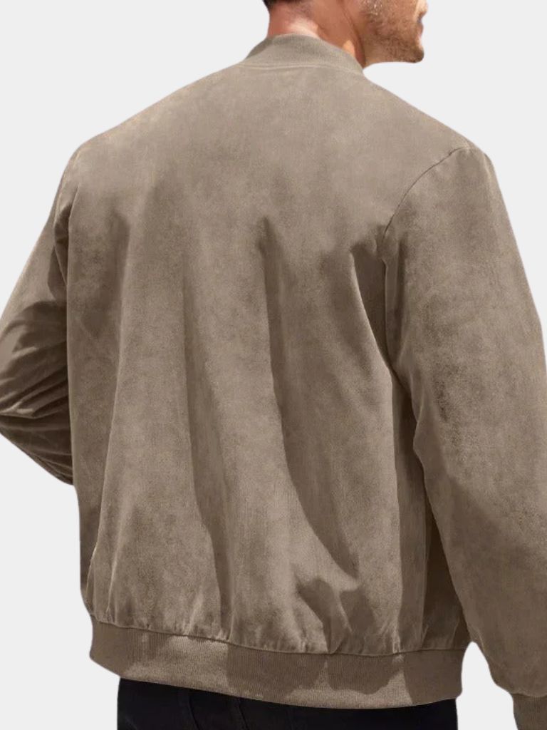 Darian™ | Chaqueta Bomber de Ante Premium