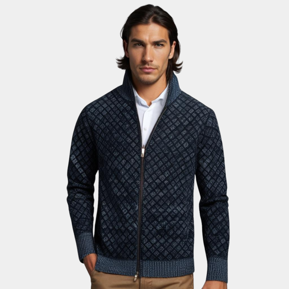 Élanford™ | Chaqueta Premium de Punto con Cremallera y Acabado Elegante