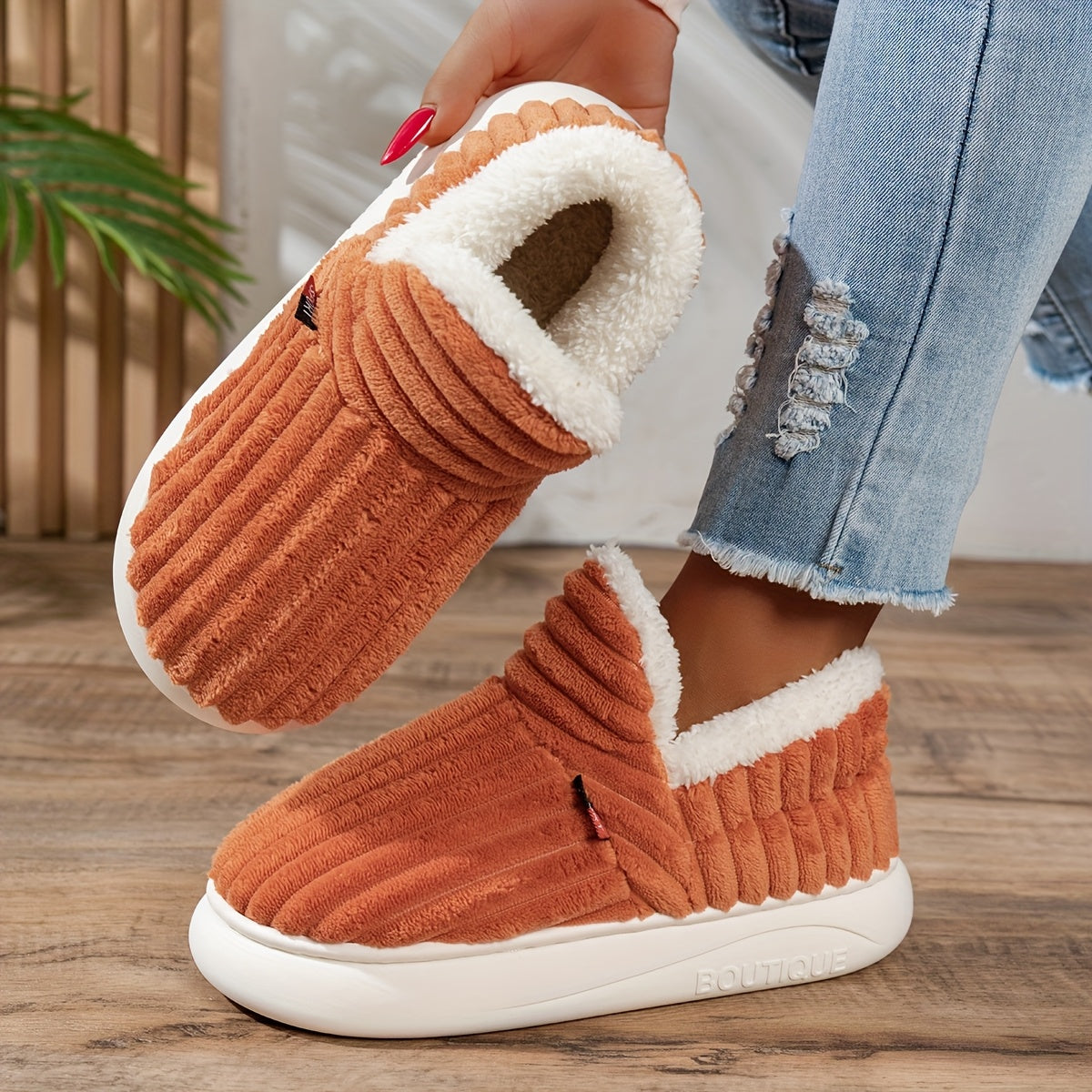 CozyStep™ | Zapatillas de casa de peluche