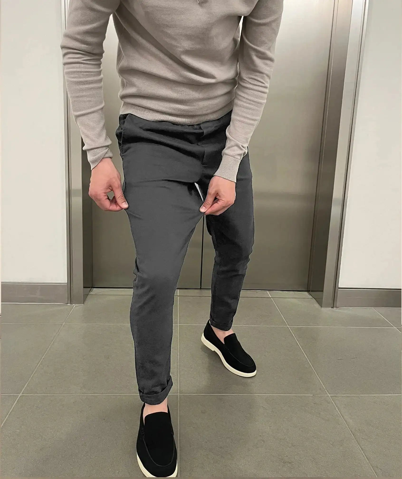 Jerez | Chino elásticos slim de lujo