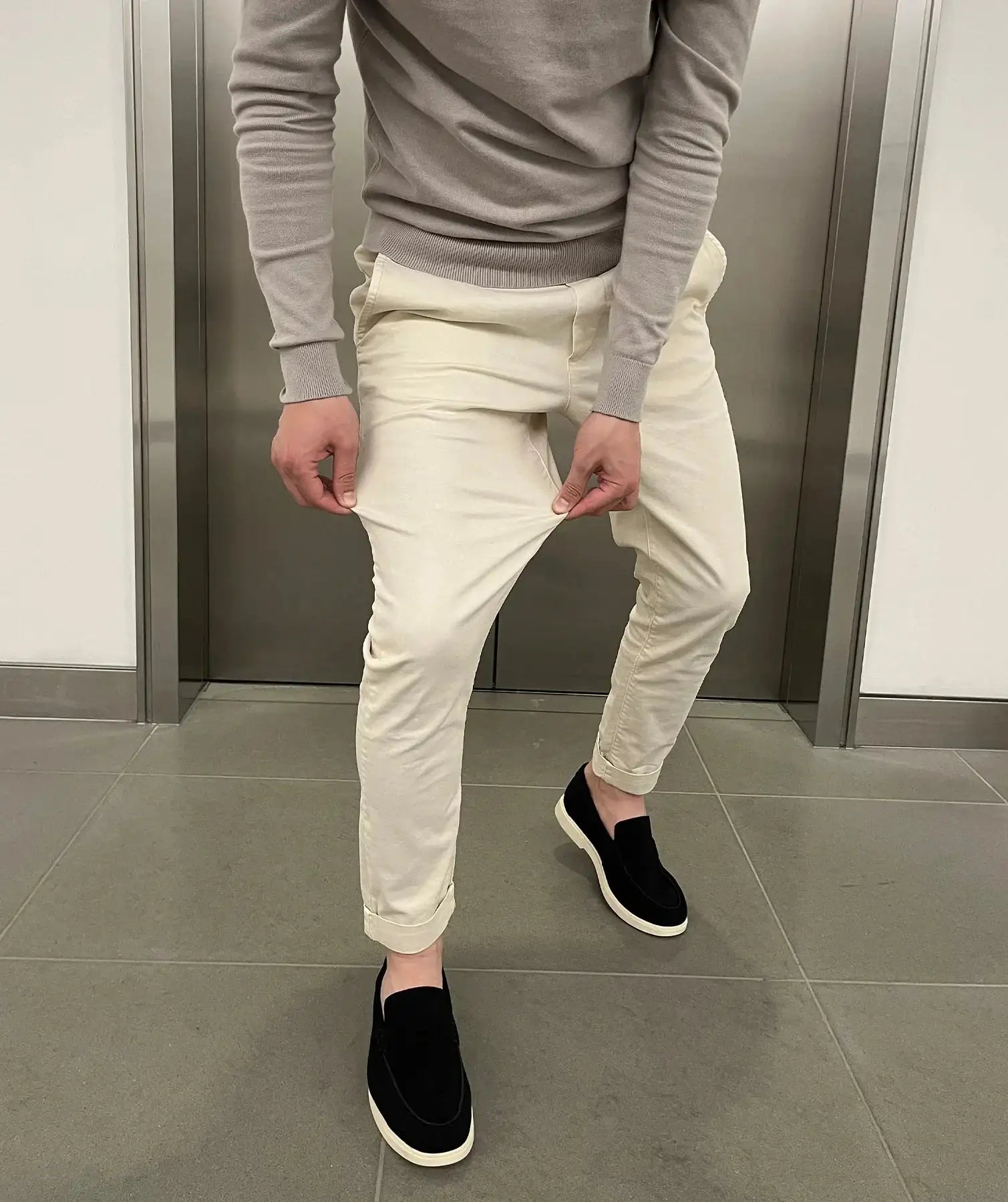 Jerez | Chino elásticos slim de lujo