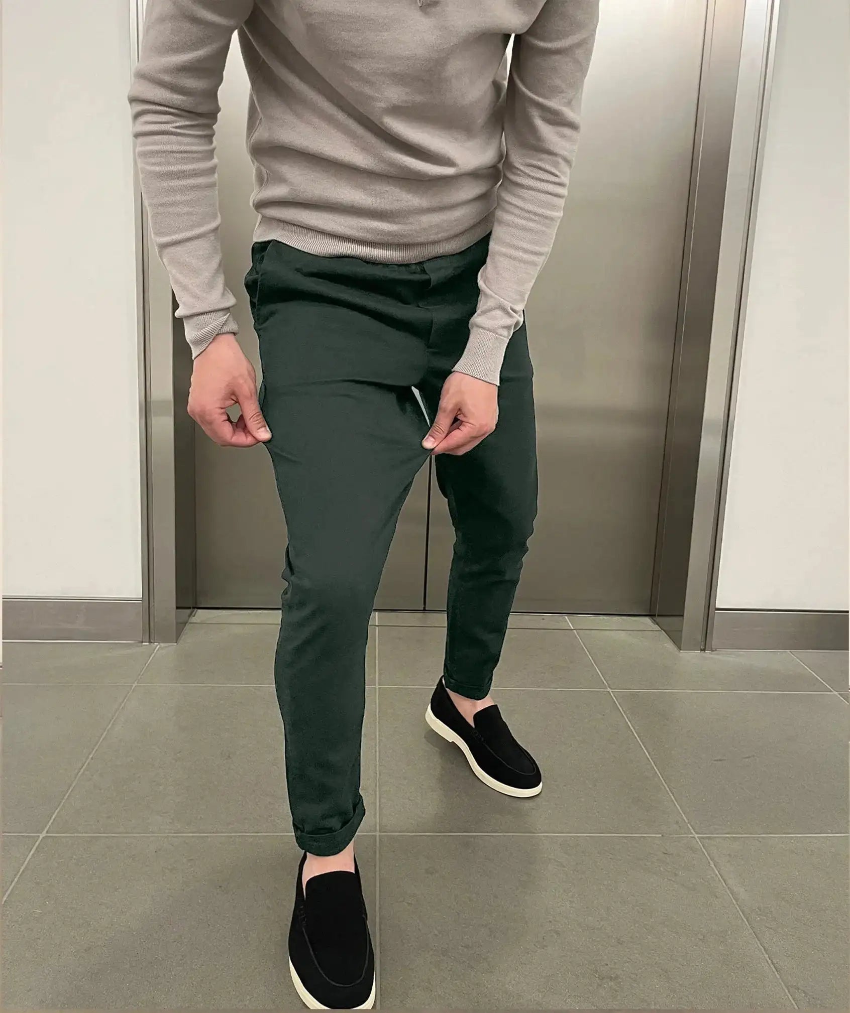 Jerez | Chino elásticos slim de lujo