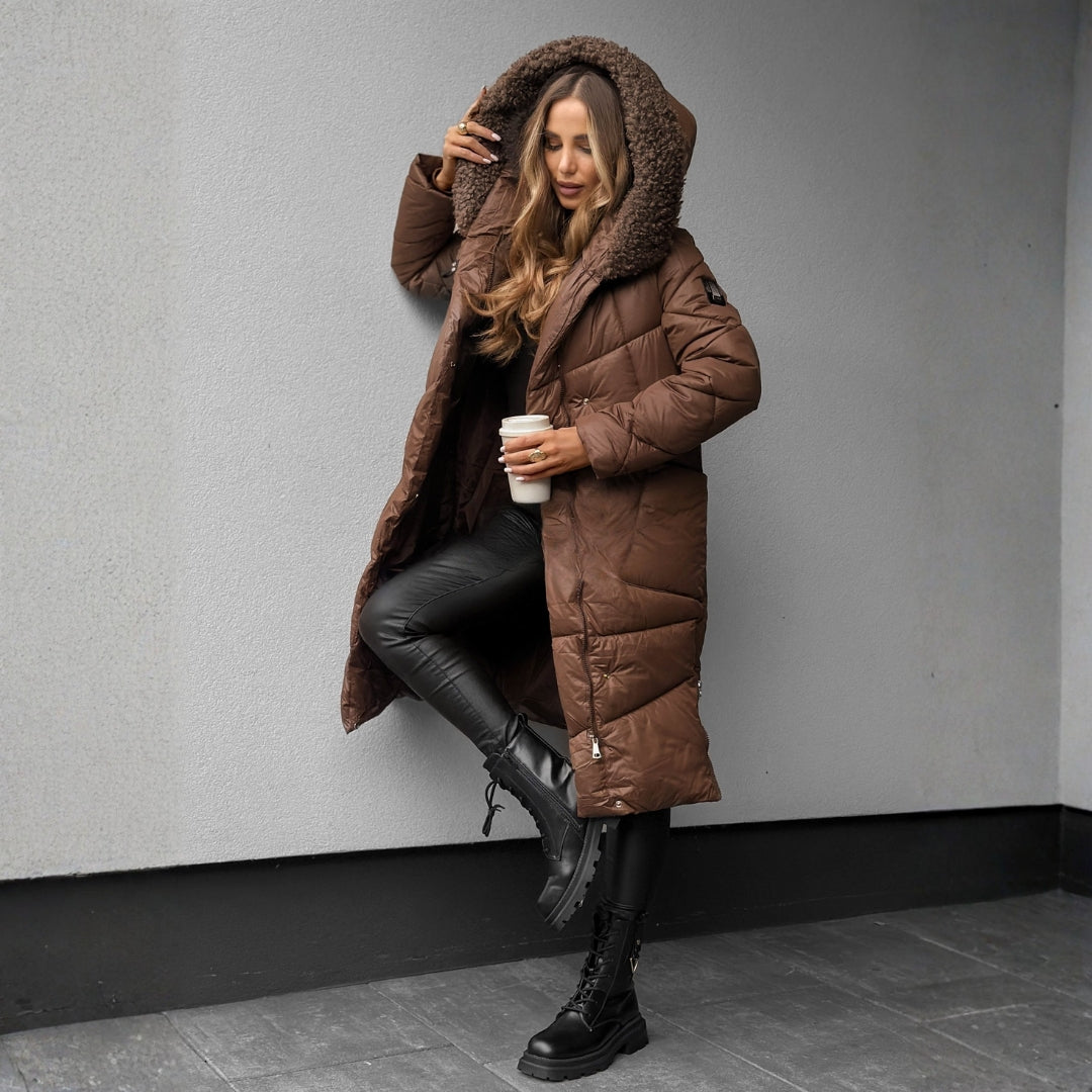 Naomi | Abrigo de Invierno Aislado de Corte Largo