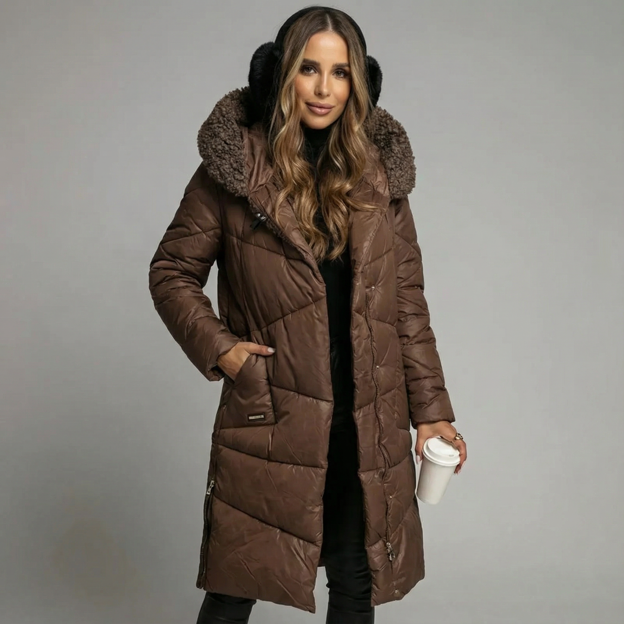 Naomi | Abrigo de Invierno Aislado de Corte Largo