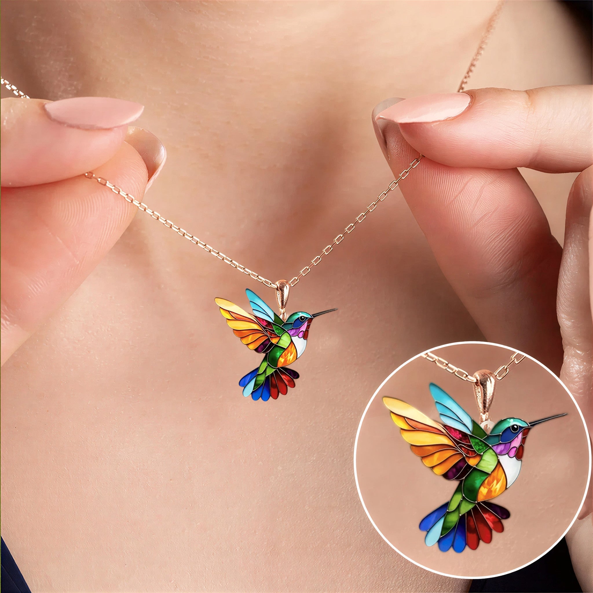 Pendientes Colibrí Amuleto Collar Regalo – Edición Limitada