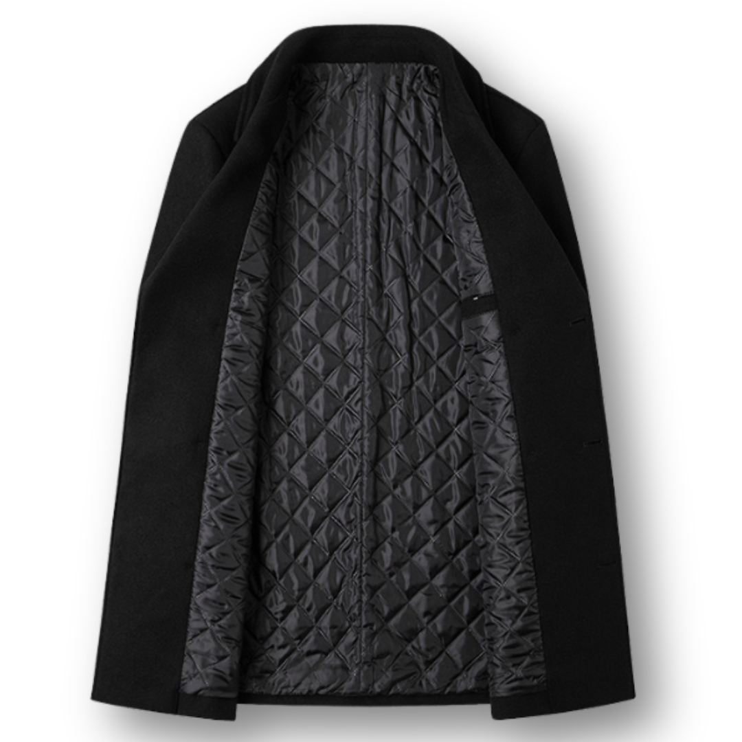 Silvan™ | Abrigo Doble Pecho Elegante en Lana Premium