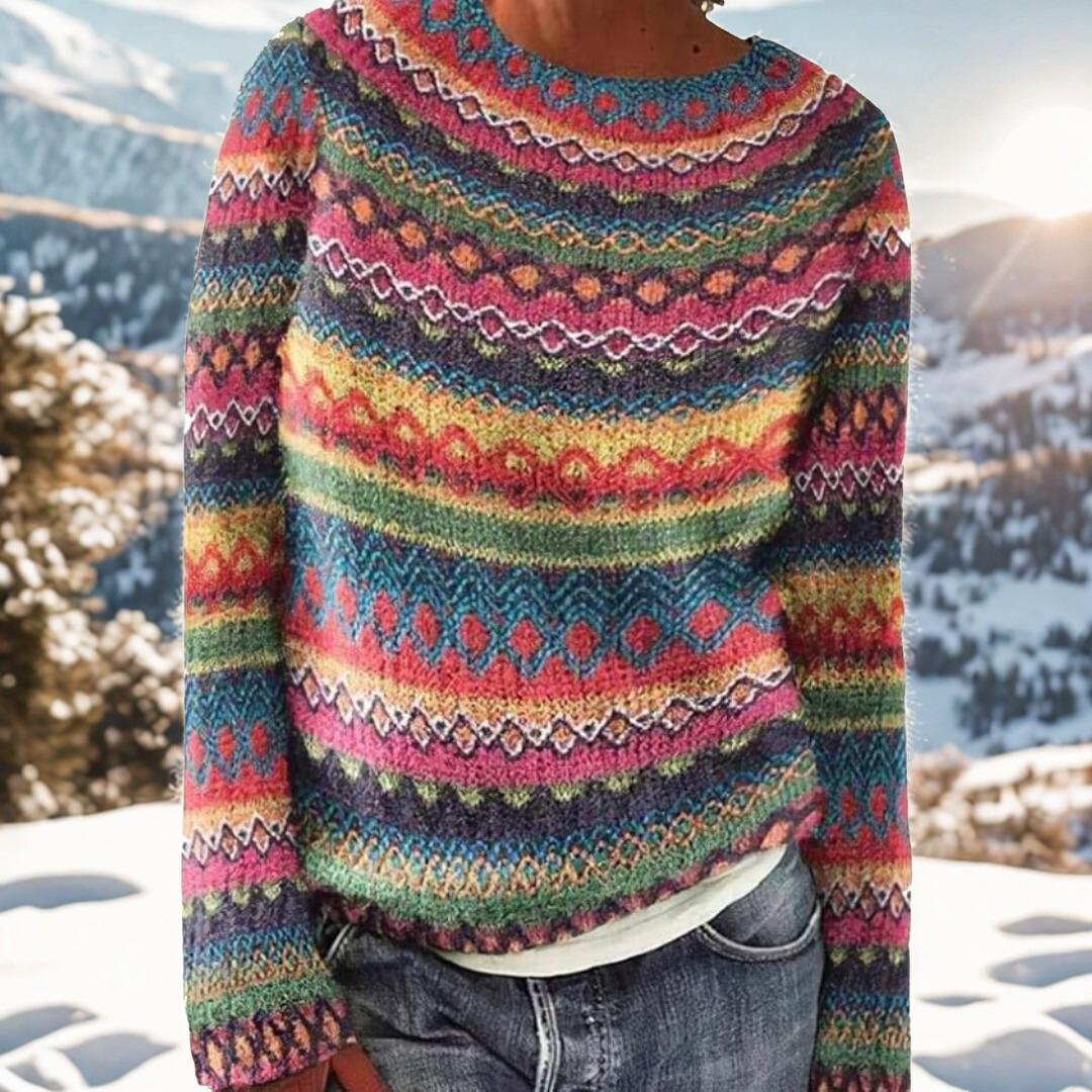 Liv | Suéter de Invierno con Patrón Nórdico
