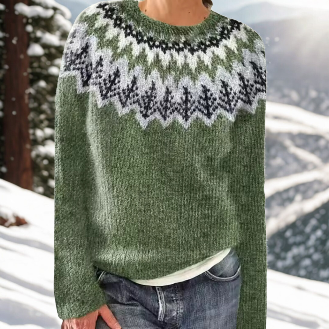 Eira | Suéter Cálido con Detalles Clásicos de Invierno