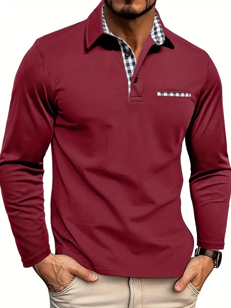 Gernan™ | Camiseta polo de manga larga para hombre