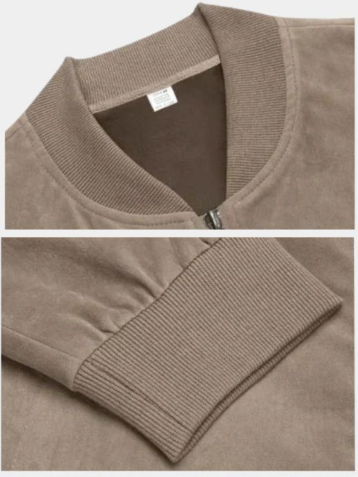 Darian™ | Chaqueta Bomber de Ante Premium