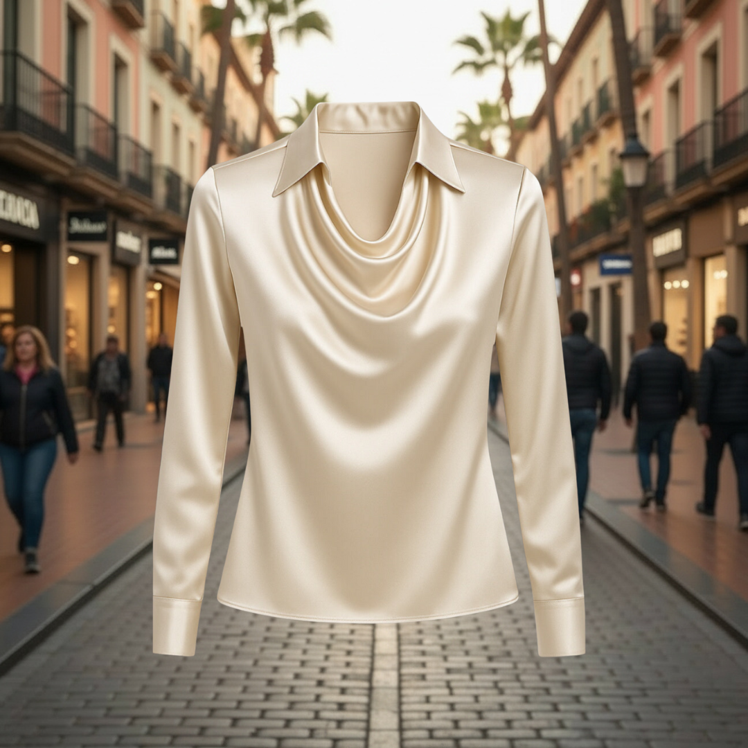 Fiona™ | Elegante Blusa de Satén